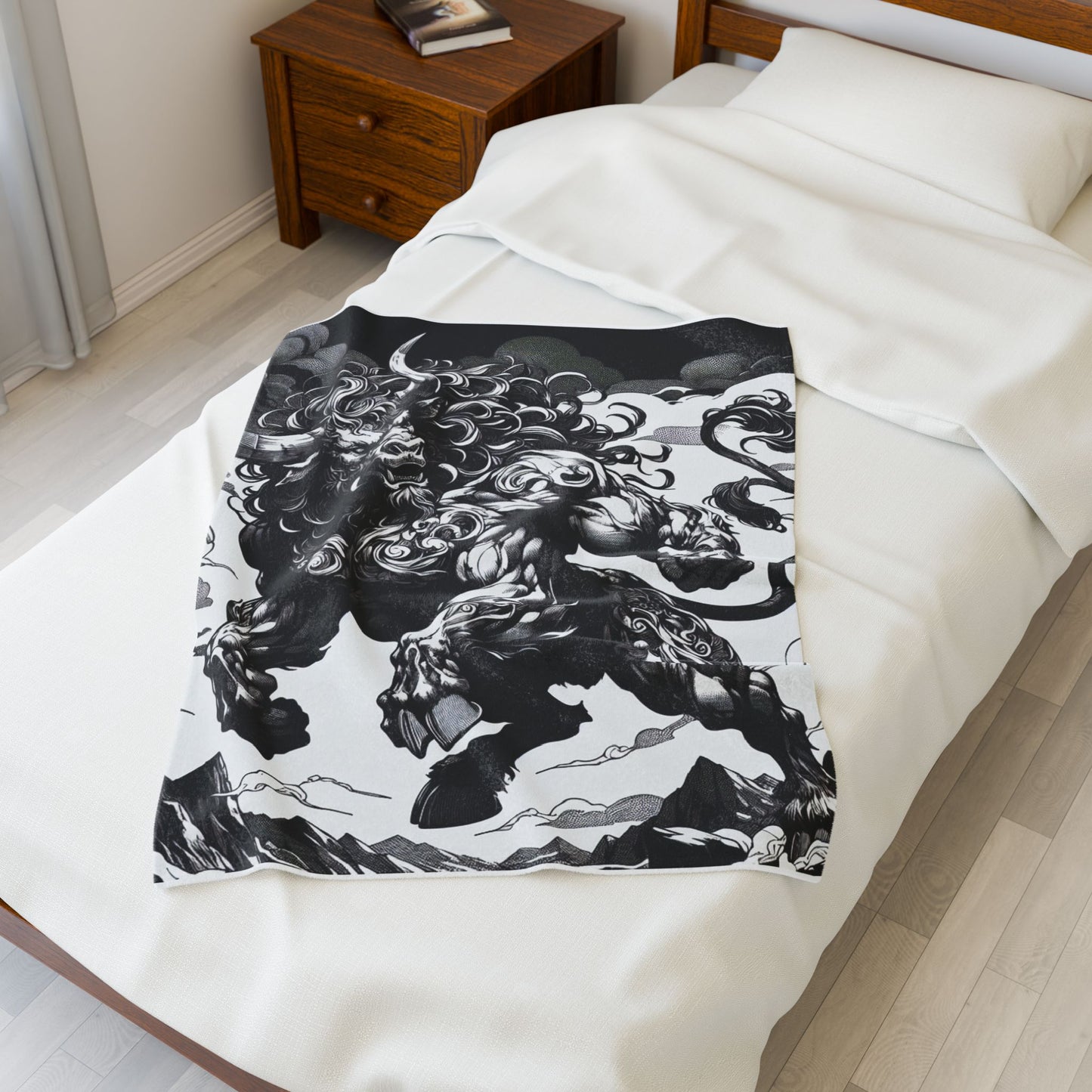Majestic Bull Leap - Plush Blanket