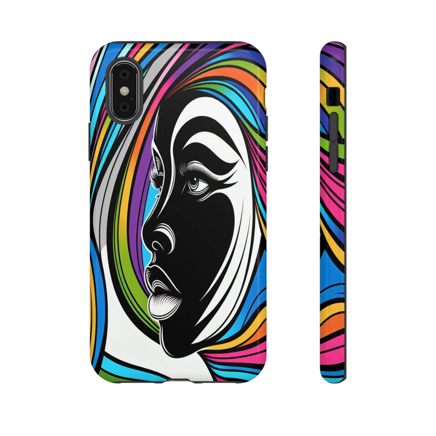 Colorful Portrait Fusion - Phone Case