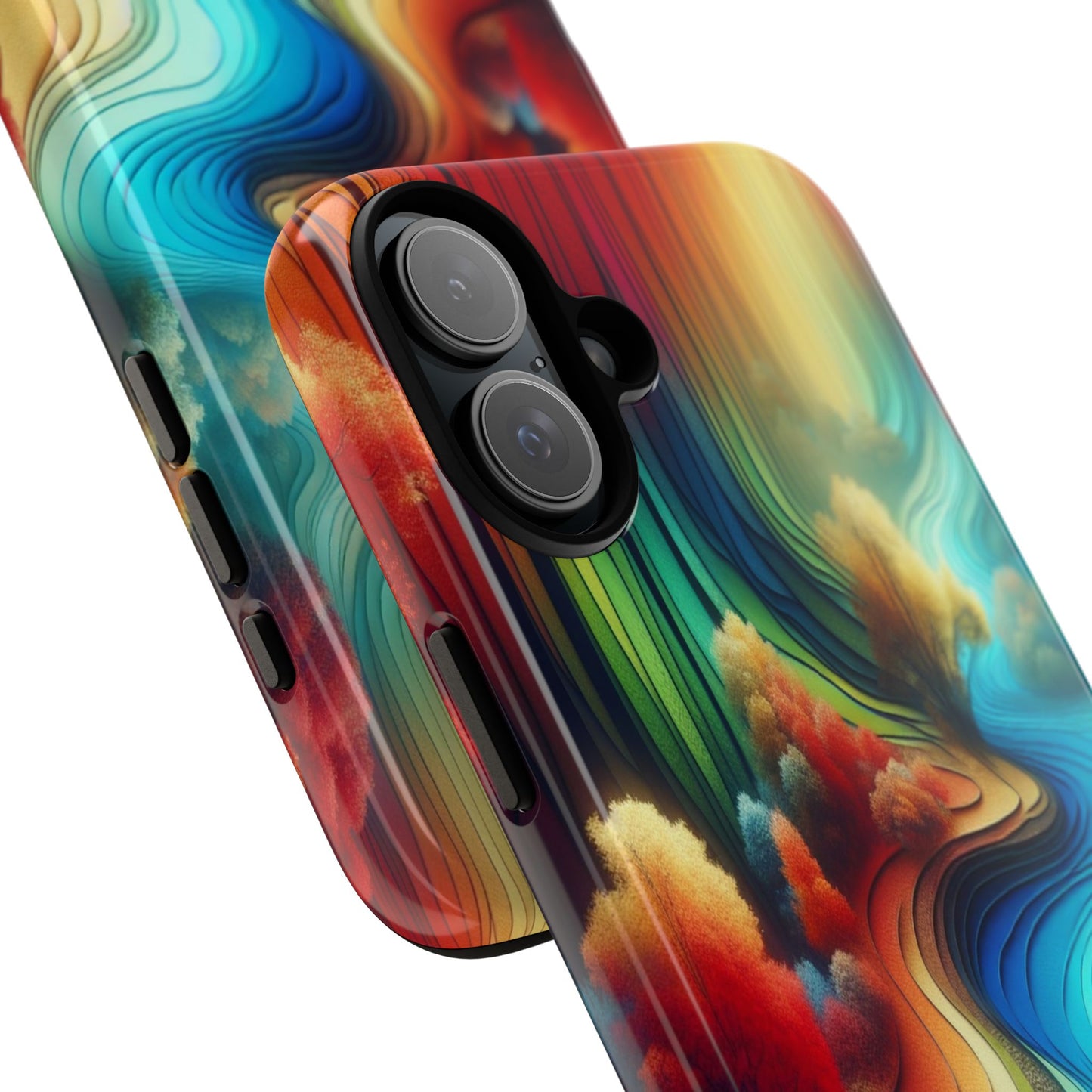 Protective River of Colors Iphone Case Compatible With Iphone 16 15 14 - Iphone Cover