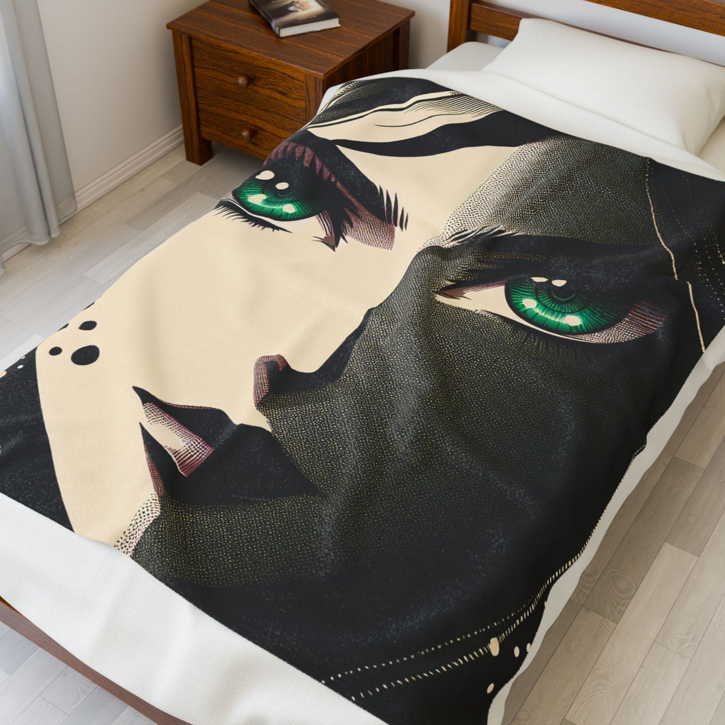 Mystique in Contrast - Plush Blanket