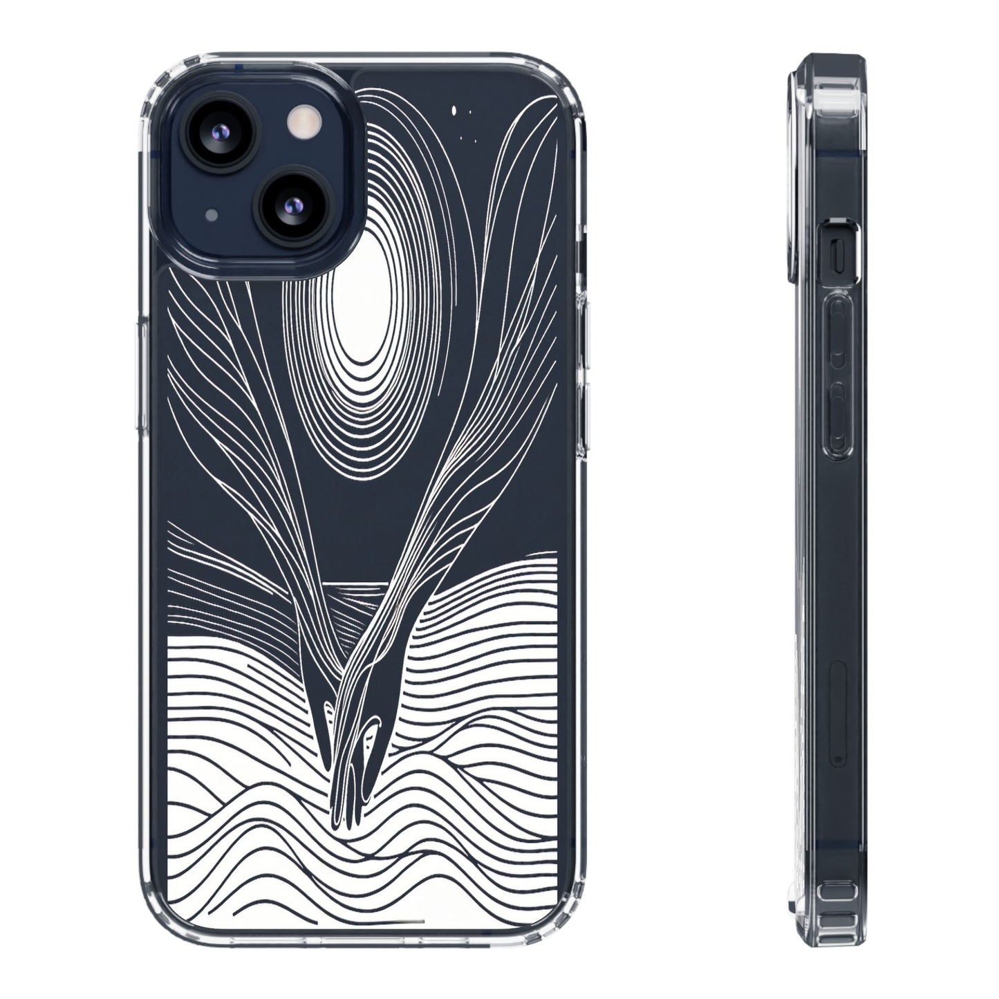 Transparent Interwoven Spirits Iphone Case Compatible With Iphone 16 15 14 - Clear Phone Cover