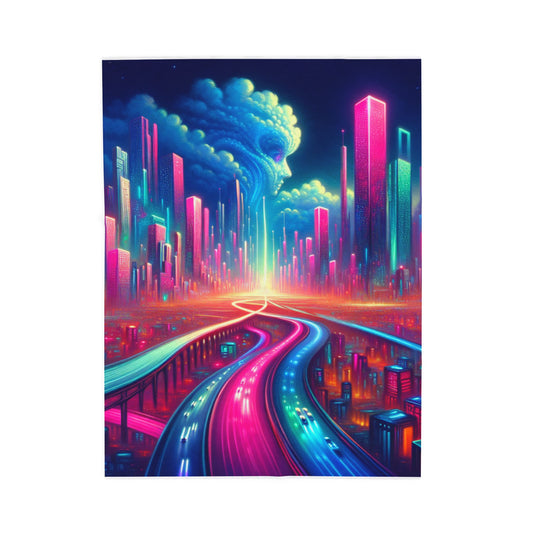 The Luminous Metropolis - Plush Blanket