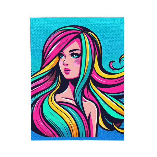 Chromatic Portrait - Plush Blanket