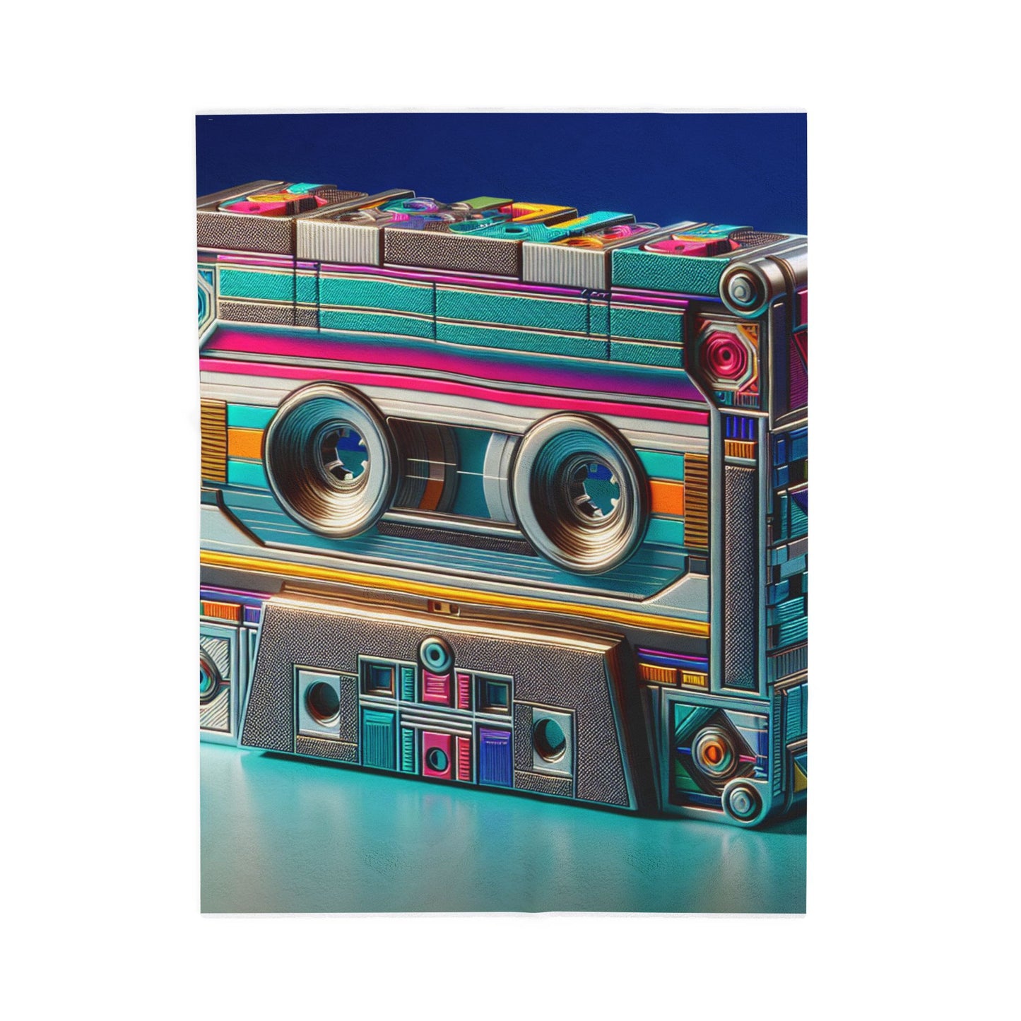 Retro Audio Tape Revival- Plush Blanket