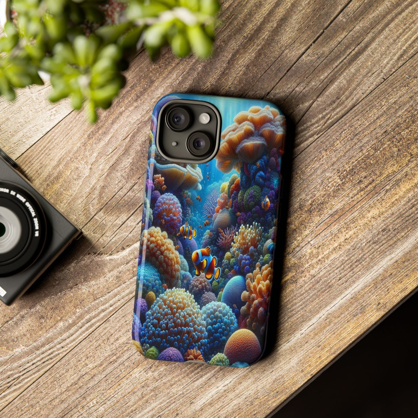 Custom ProtectiveUnderwater Paradise Alive with ColorIphone Case Compatible With Iphone 16 15 14 - Phone Cover