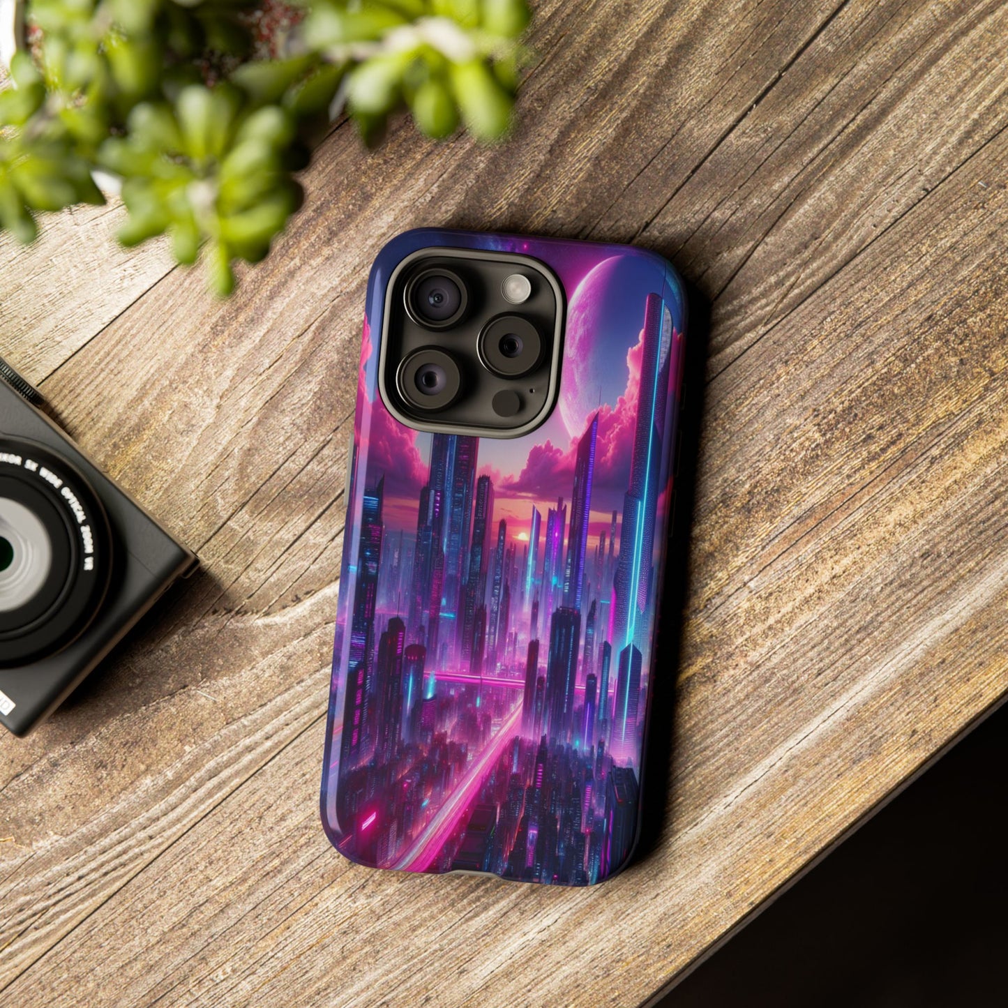 Futuristic Skyline Fantasy - Phone Case