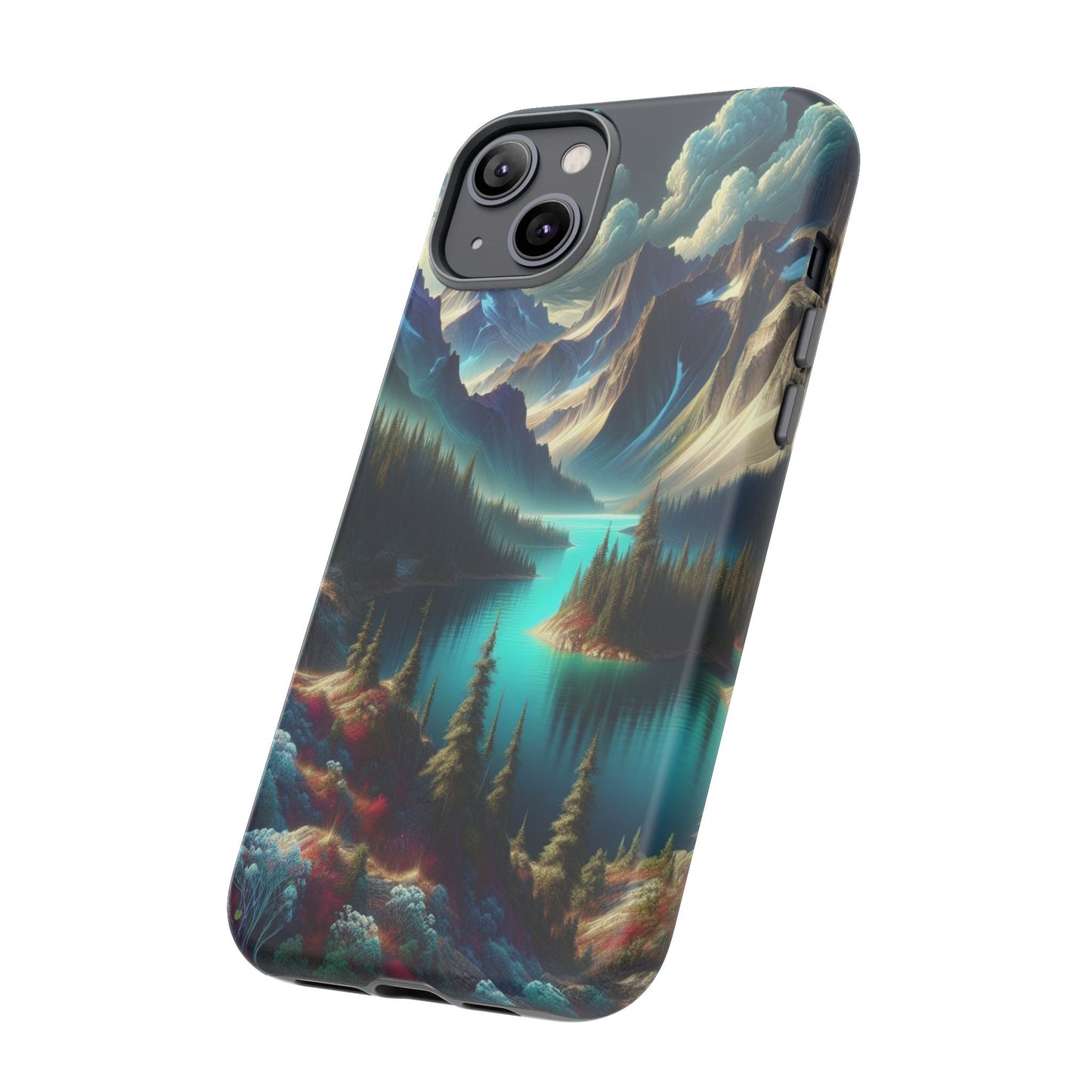 Custom ProtectiveMajestic Peaks and Tranquil WatersIphone Case Compatible With Iphone 16 15 14 - Phone Cover