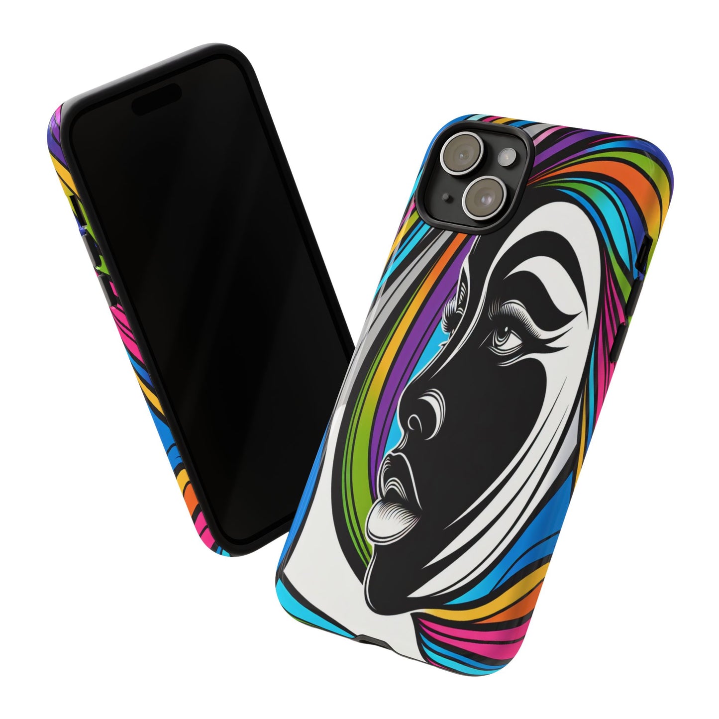 Colorful Portrait Fusion - Phone Case
