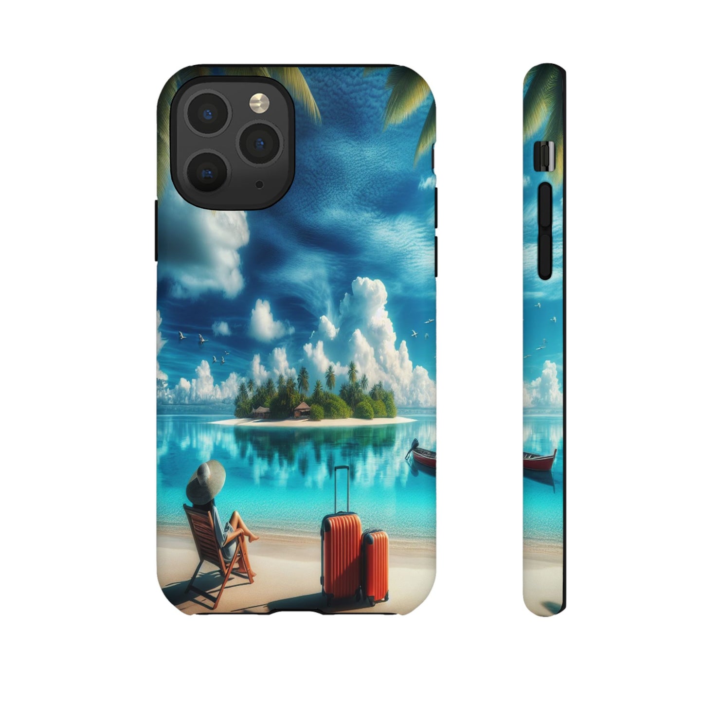 Custom ProtectiveIsland Escape in ParadiseIphone Case Compatible With Iphone 16 15 14 - Phone Cover
