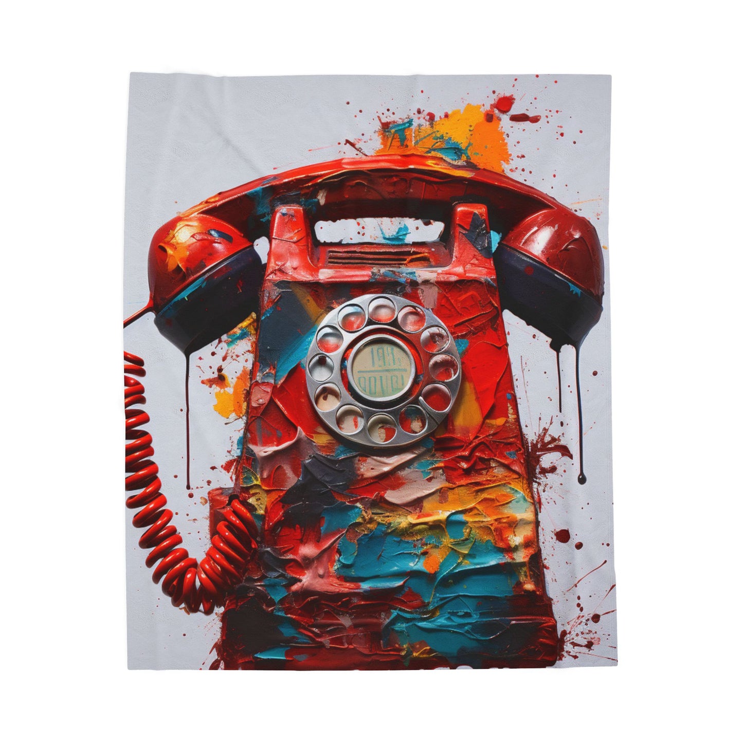 Melting Colors of Communication- Plush Blanket