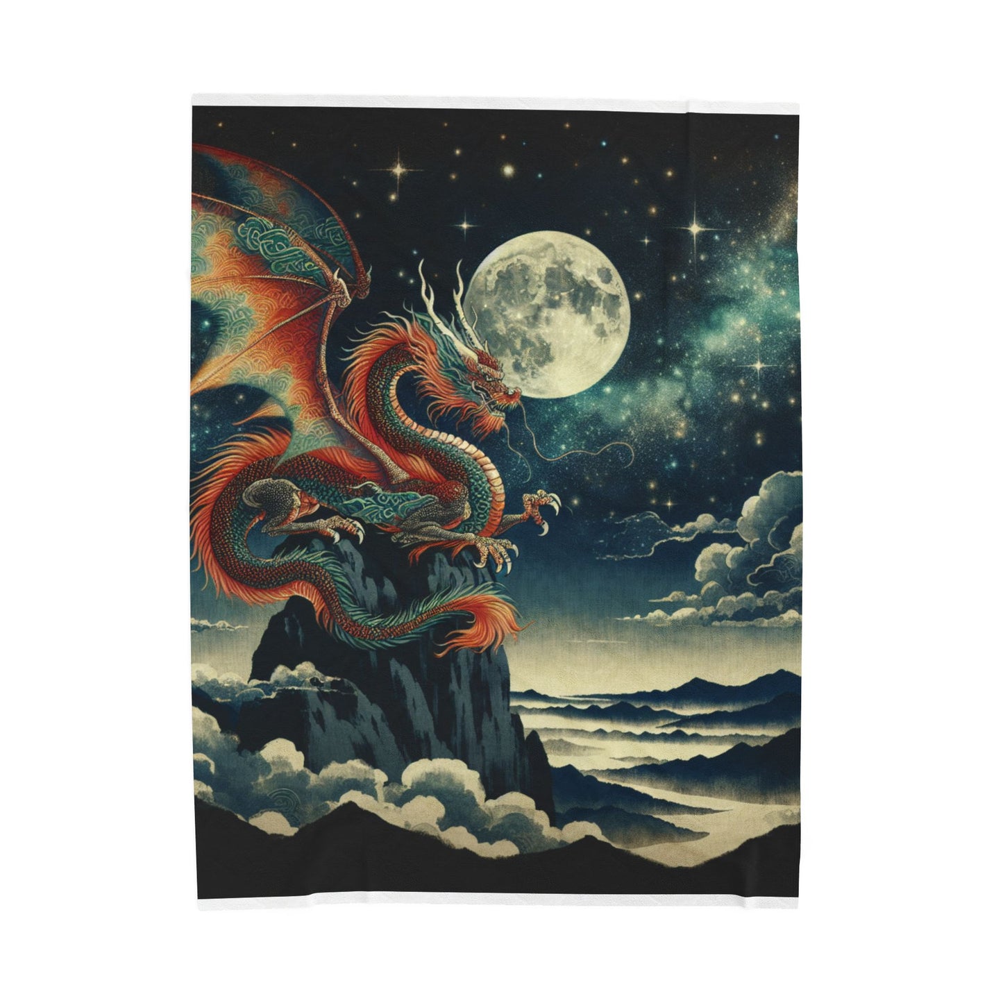 Dragon's Night Watch - Plush Blanket