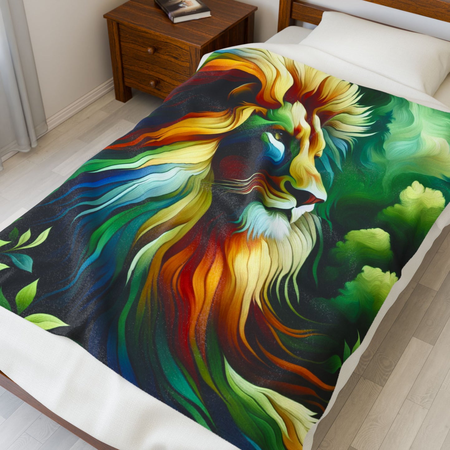 Lion of the Wilderness - Plush Blanket