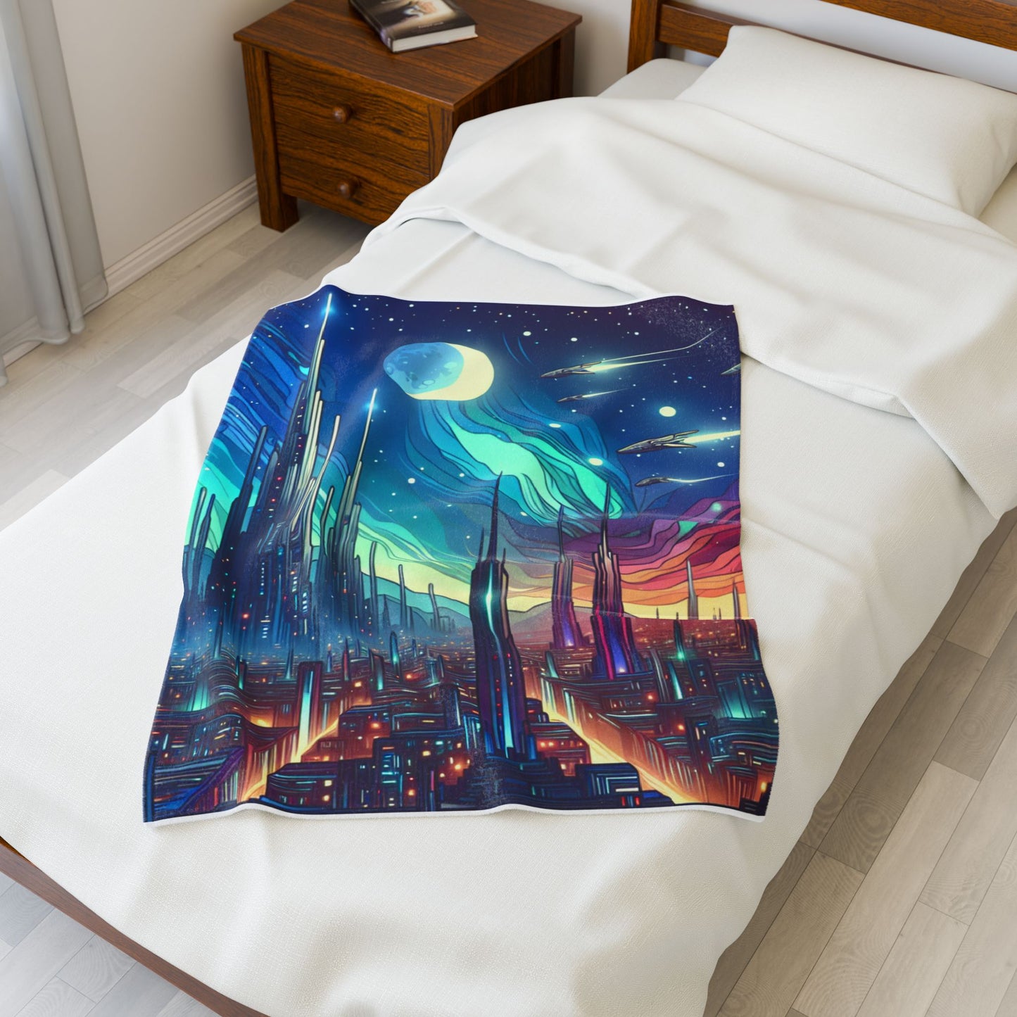 Future Skies Exploration - Plush Blanket