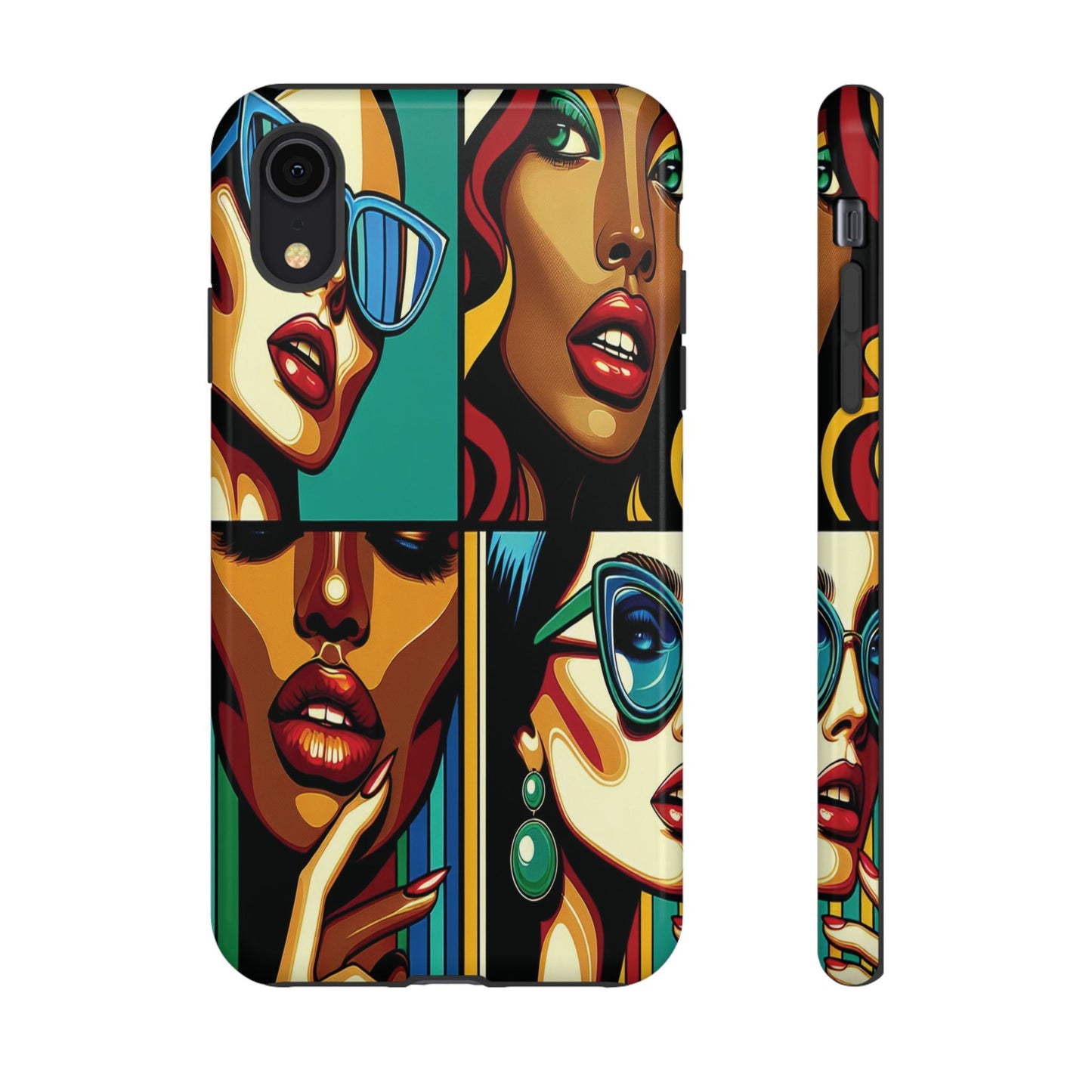 Protective Pop Art Expressions Iphone Case Compatible With Iphone 16 15 14 - Iphone Cover