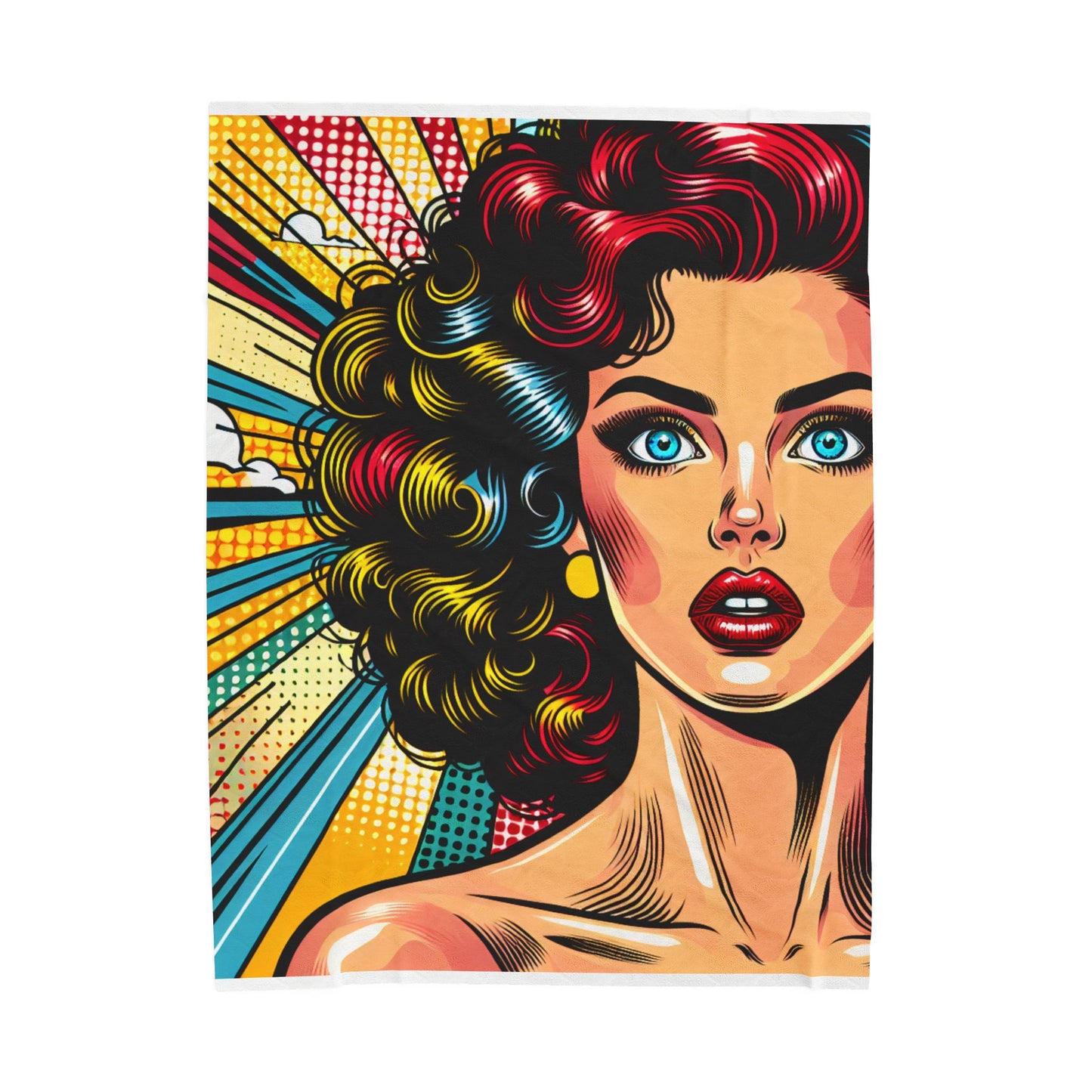 Retro Pop Diva- Plush Blanket