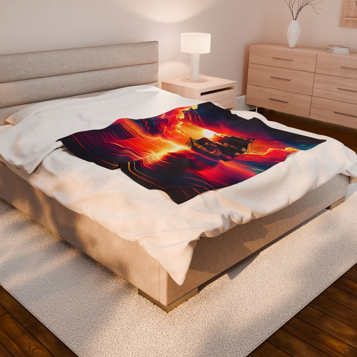 Voyage Into the Horizon - Plush Blanket