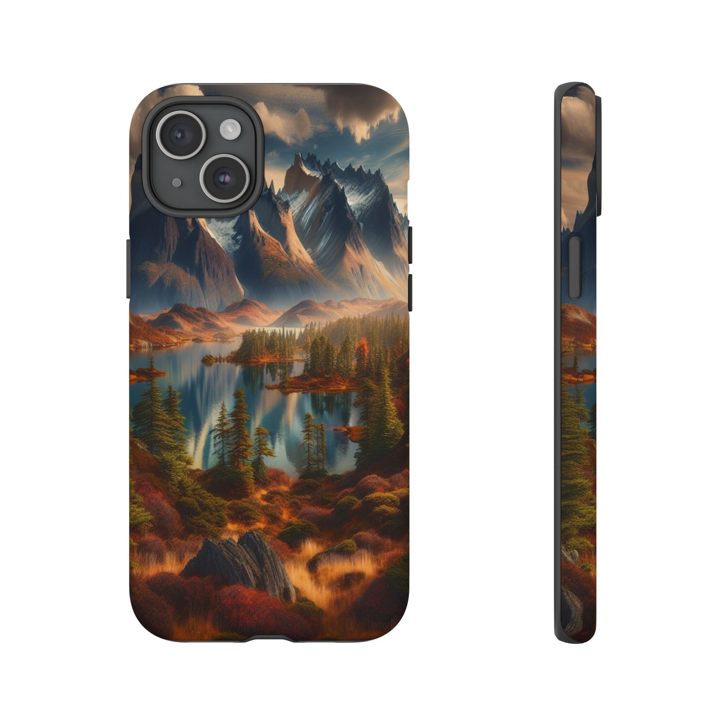 Custom ProtectiveMajestic Peaks and Tranquil WatersIphone Case Compatible With Iphone 16 15 14 - Phone Cover