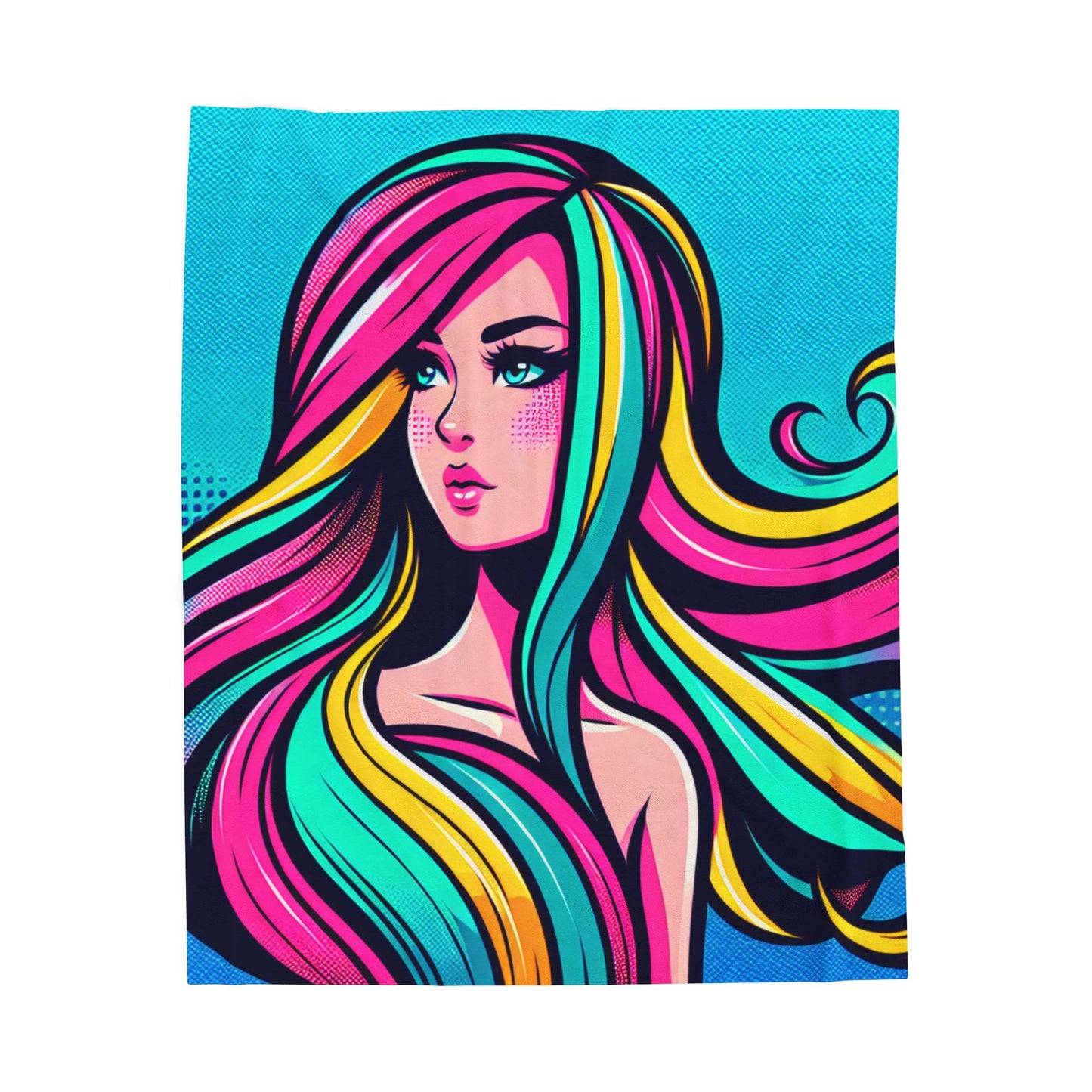 Chromatic Portrait - Plush Blanket