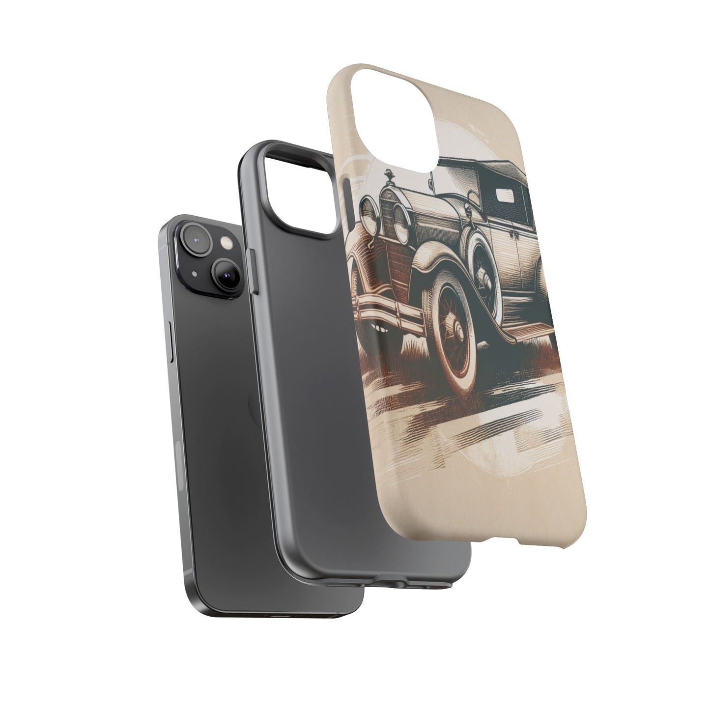 Vintage Wheels in Motion - Phone Case