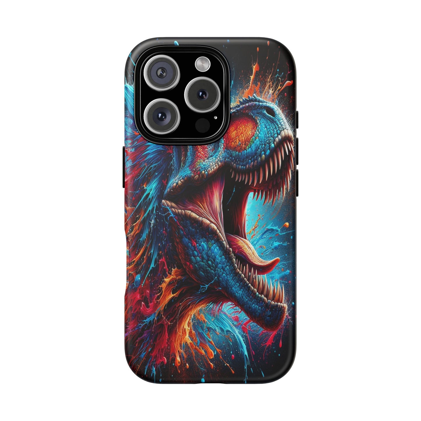 Colorburst Dinosaur Roar - Phone Case