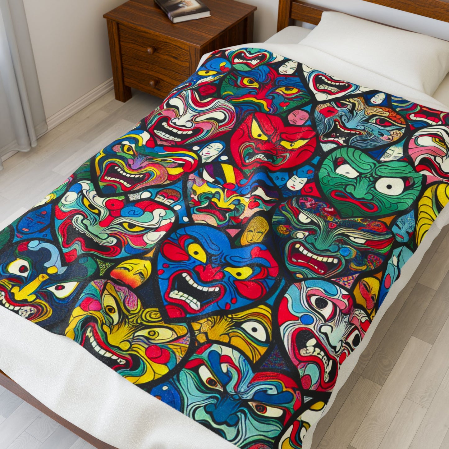 Faces of Emotion - Plush Blanket