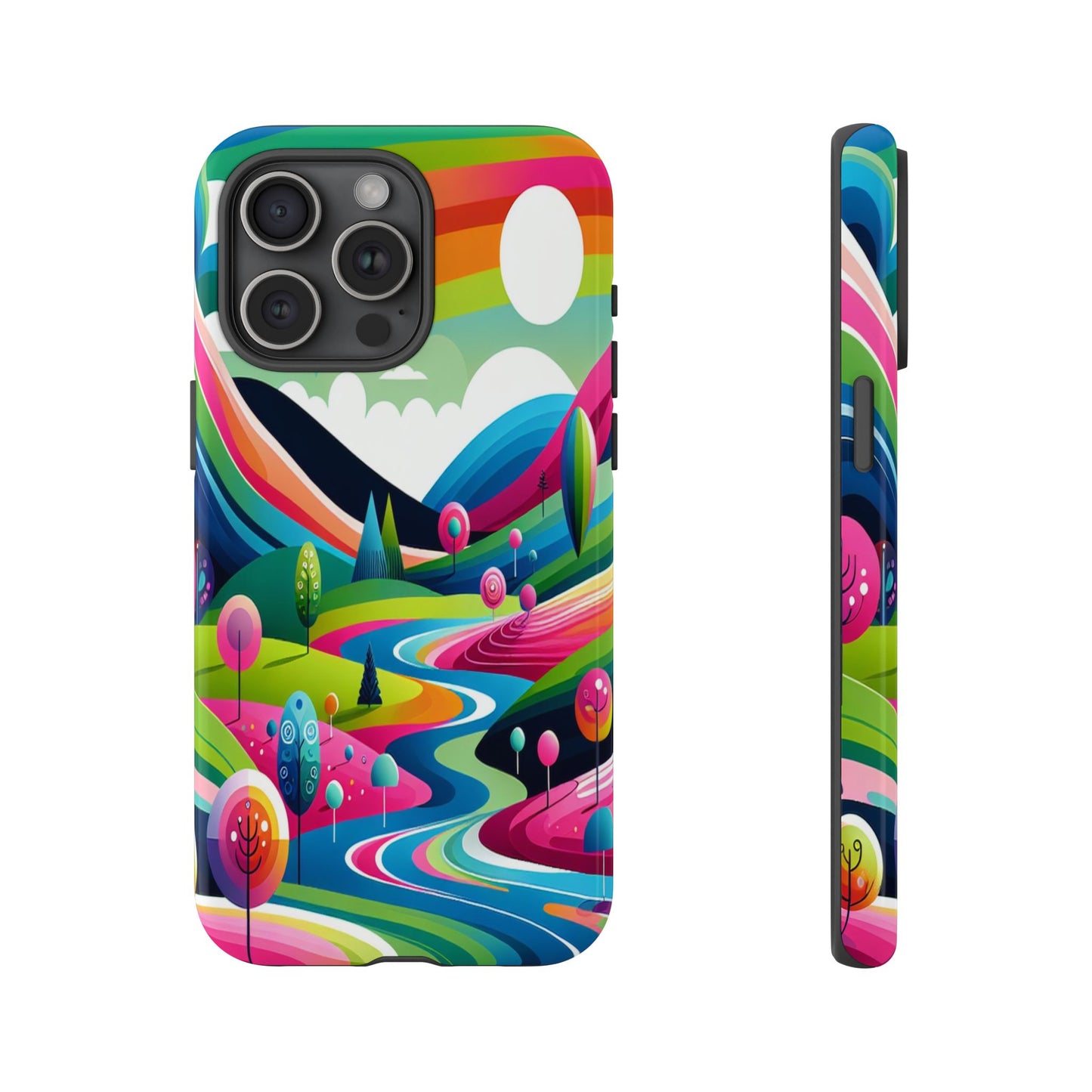 Colorful Landscape Journey - Phone Case