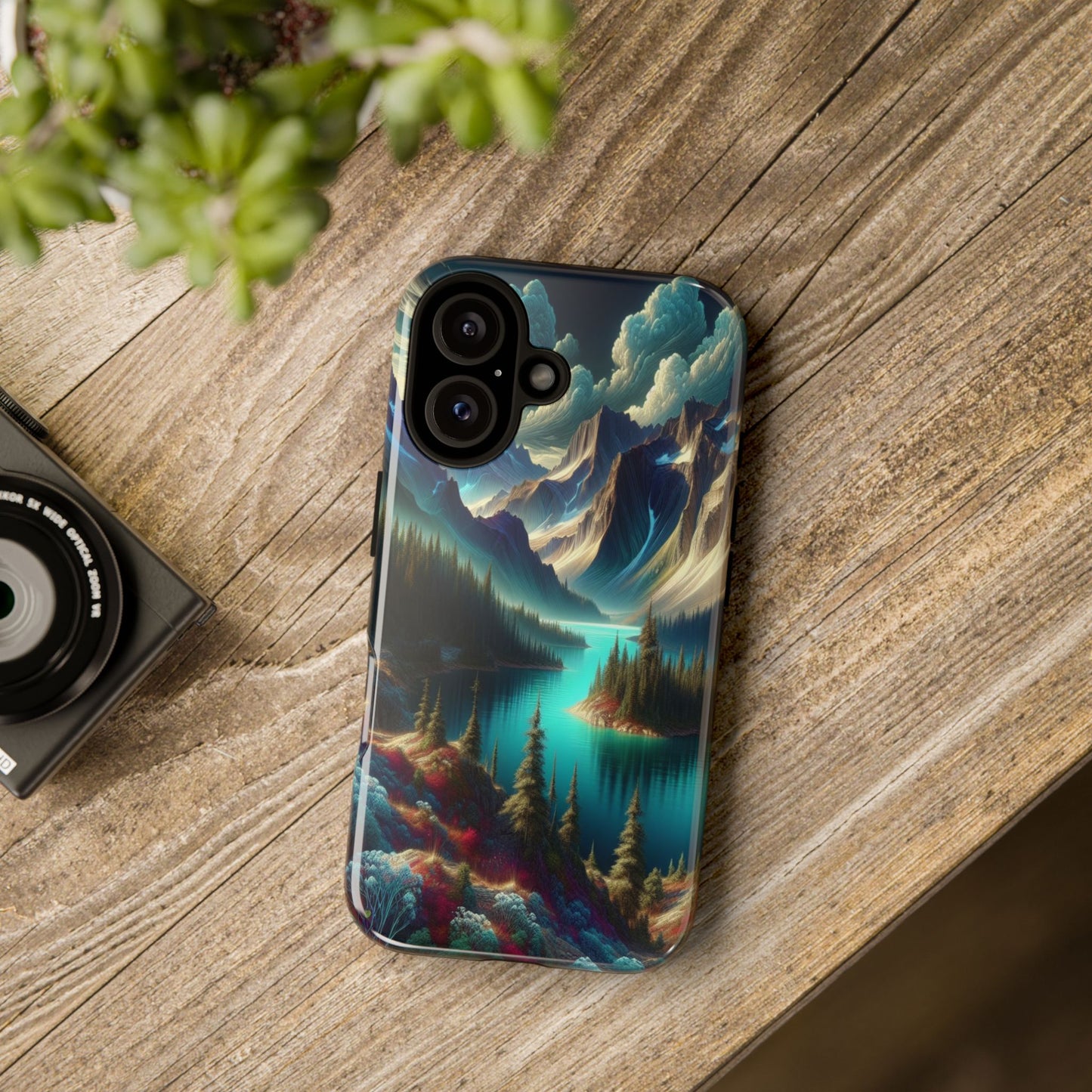 Custom ProtectiveMajestic Peaks and Tranquil WatersIphone Case Compatible With Iphone 16 15 14 - Phone Cover