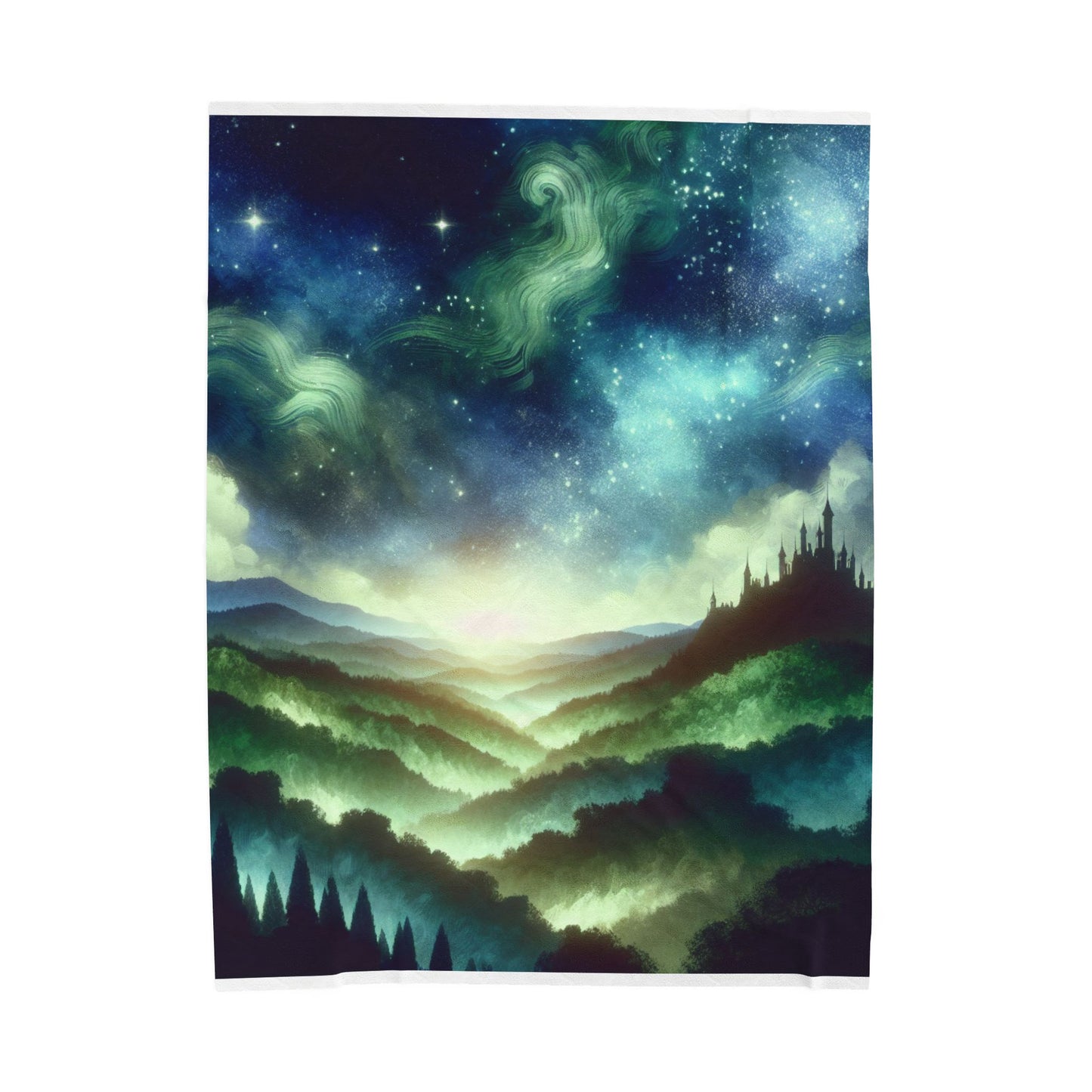 Mystic Castle Vista - Plush Blanket