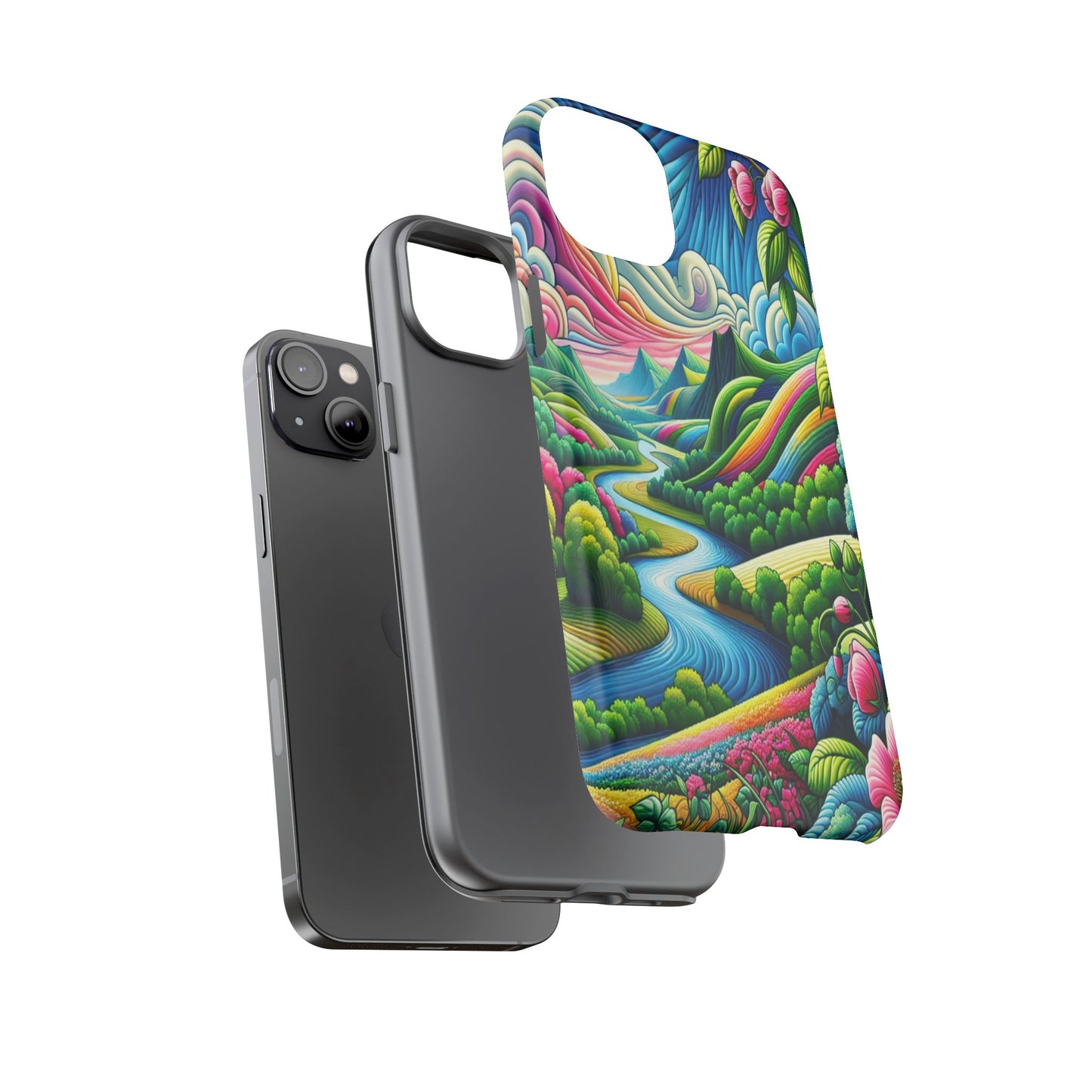 Colorful Landscape Fantasy - Phone Case