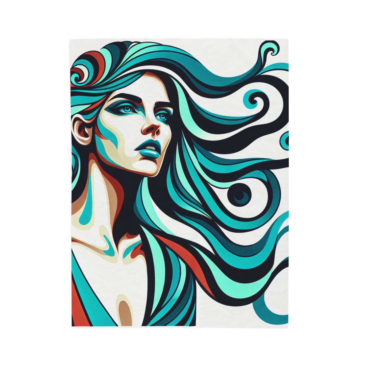 Flowing Grace - Plush Blanket