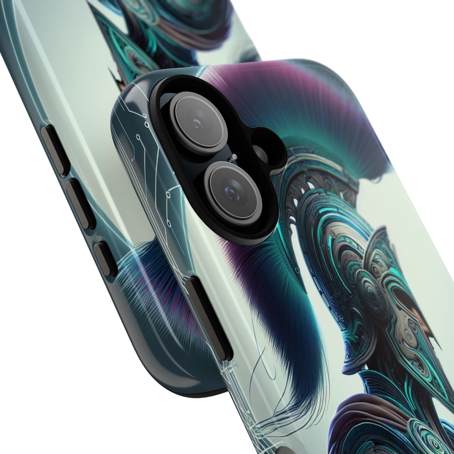 Custom ProtectiveGuardian of the Digital RealmIphone Case Compatible With Iphone 16 15 14 - Phone Cover