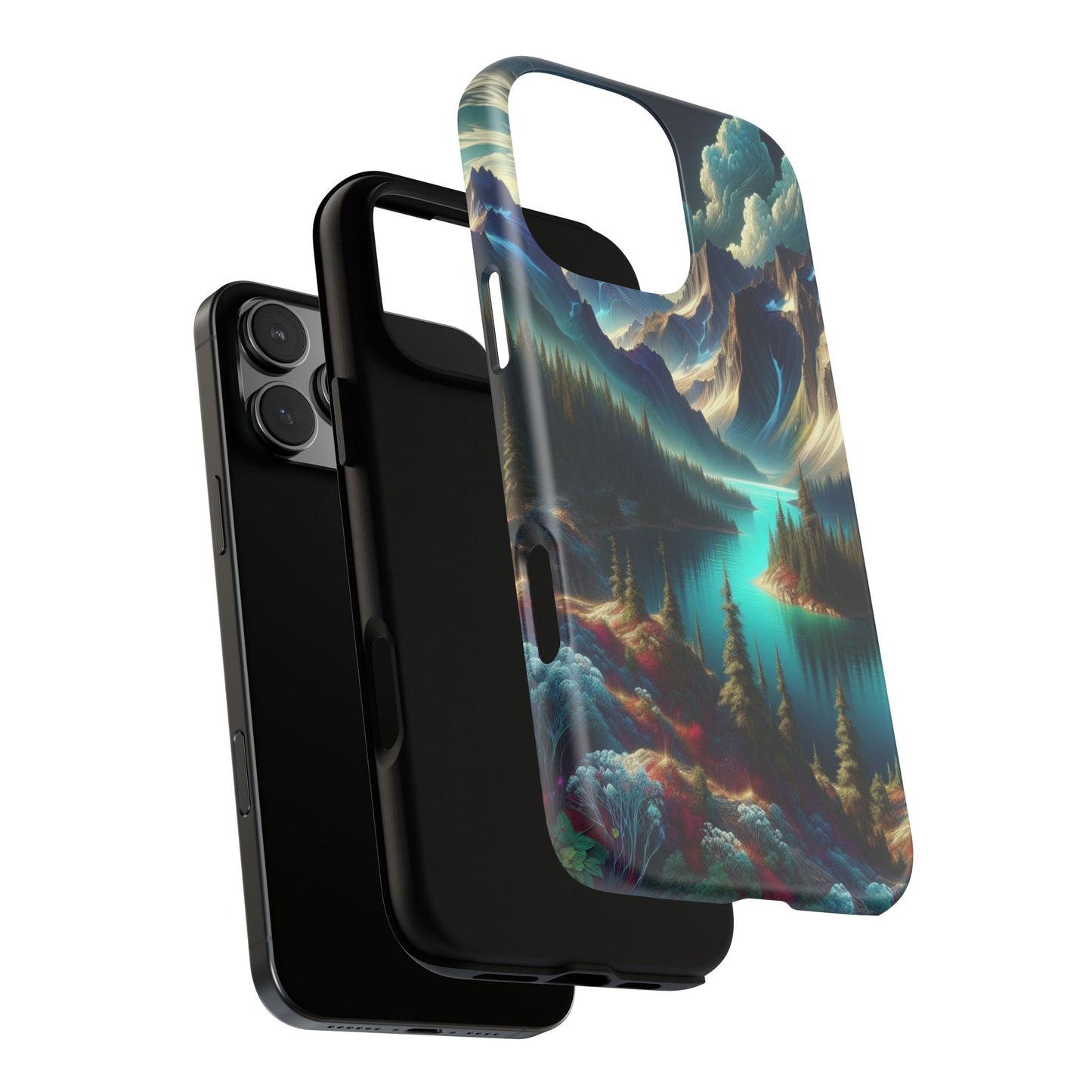 Custom ProtectiveMajestic Peaks and Tranquil WatersIphone Case Compatible With Iphone 16 15 14 - Phone Cover