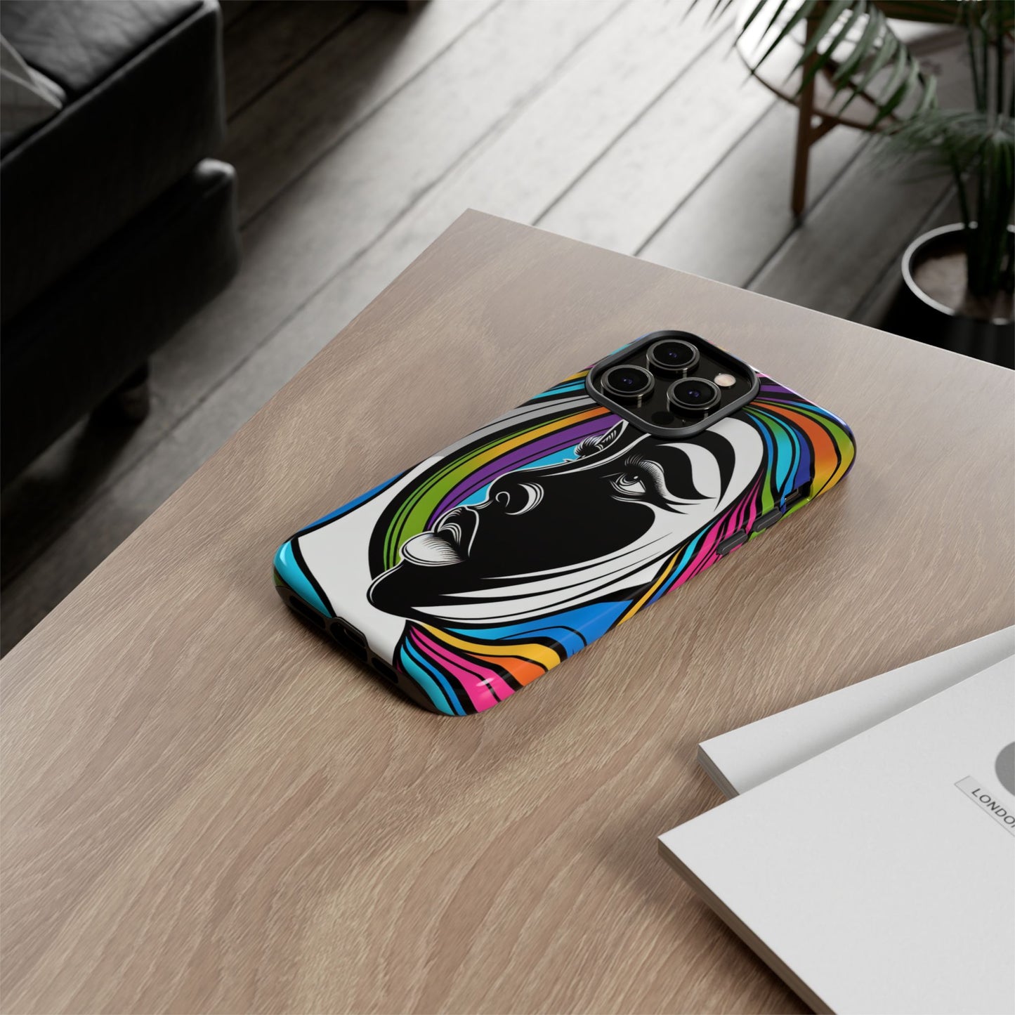 Colorful Portrait Fusion - Phone Case