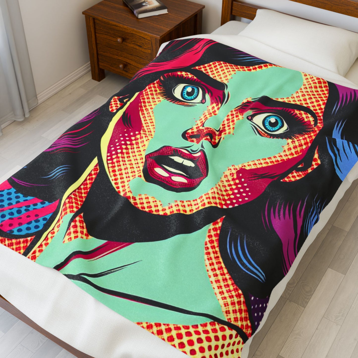 Retro Pop Expression - Plush Blanket