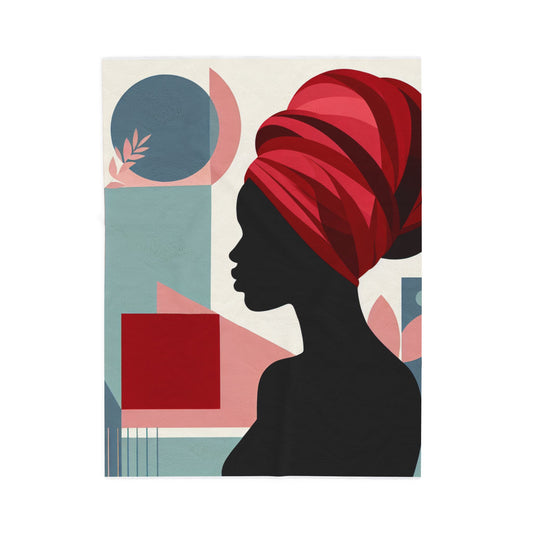 Silhouette Geometry - Plush Blanket