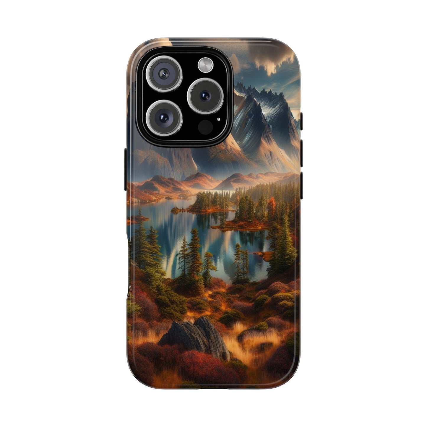 Custom ProtectiveMajestic Peaks and Tranquil WatersIphone Case Compatible With Iphone 16 15 14 - Phone Cover