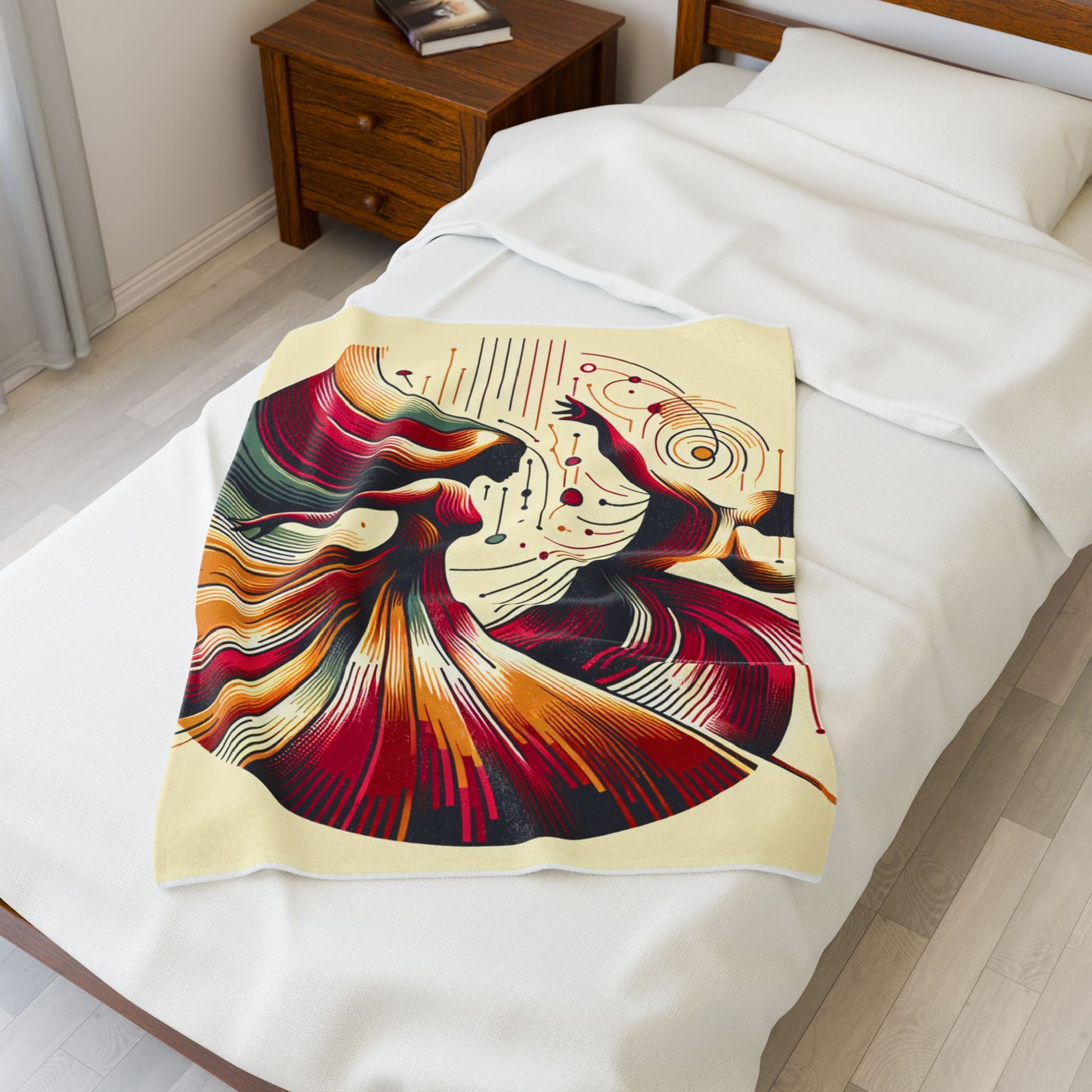 Flow of Movement - Plush Blanket