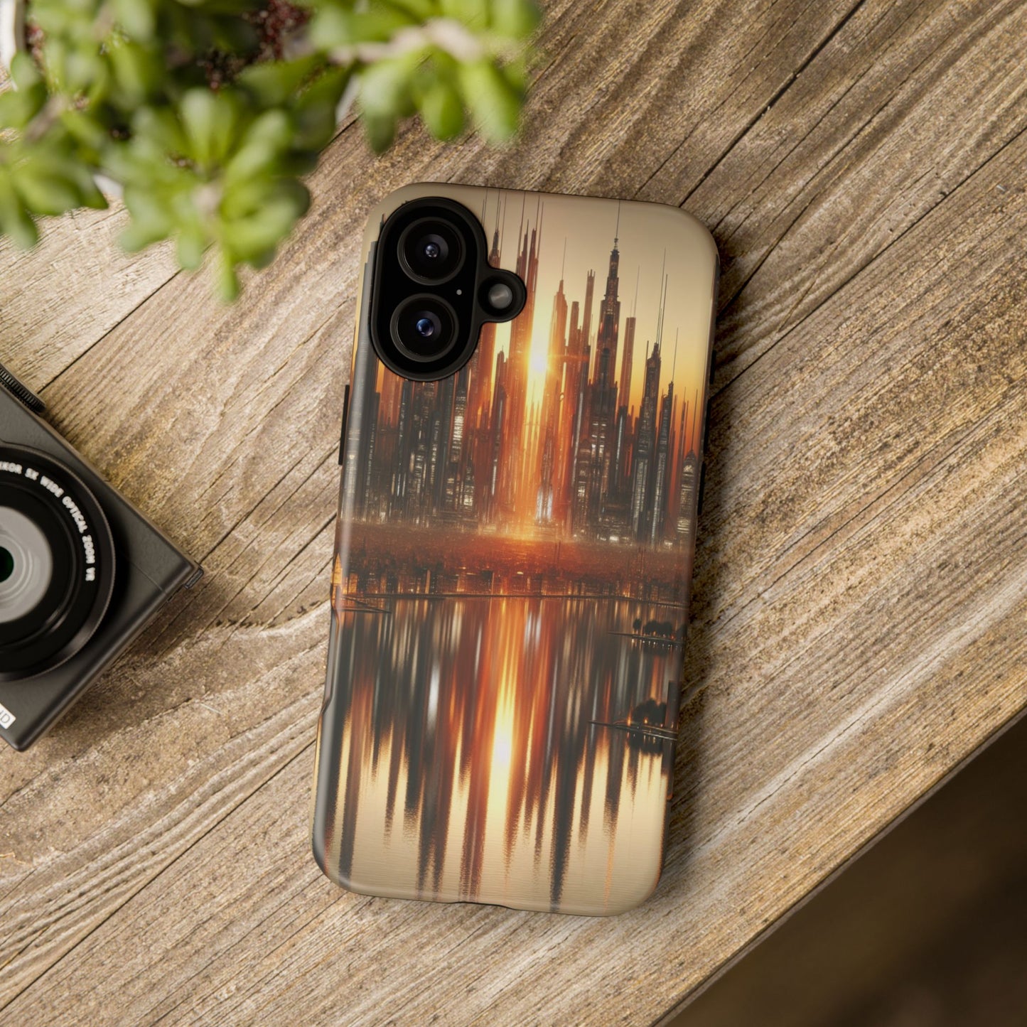 Protective Radiant Cityscape at Dusk  Iphone Case Compatible With Iphone 16 15 14 - Phone Cover