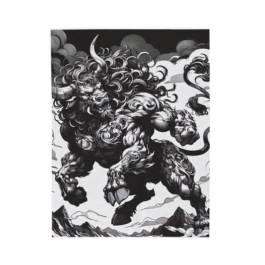 Majestic Bull Leap - Plush Blanket