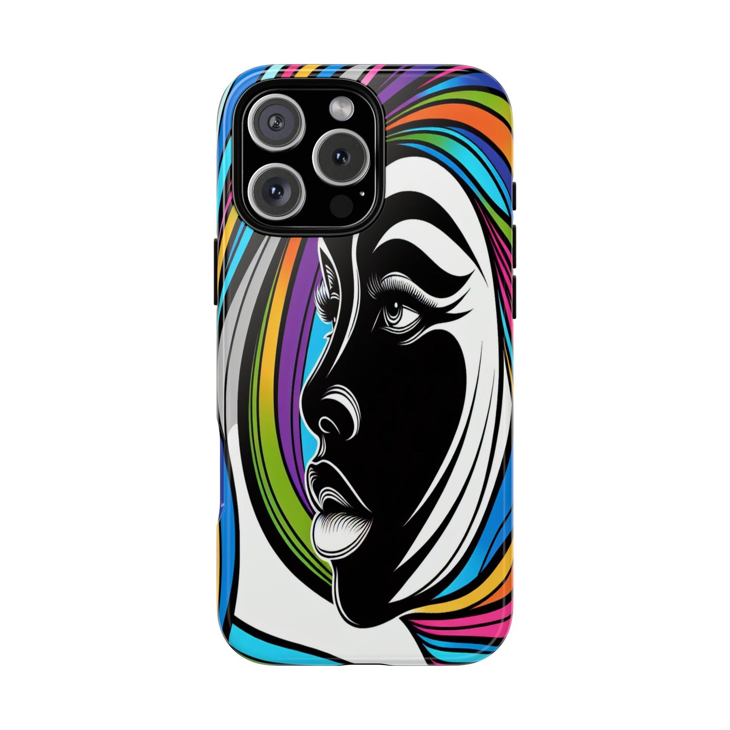 Colorful Portrait Fusion - Phone Case