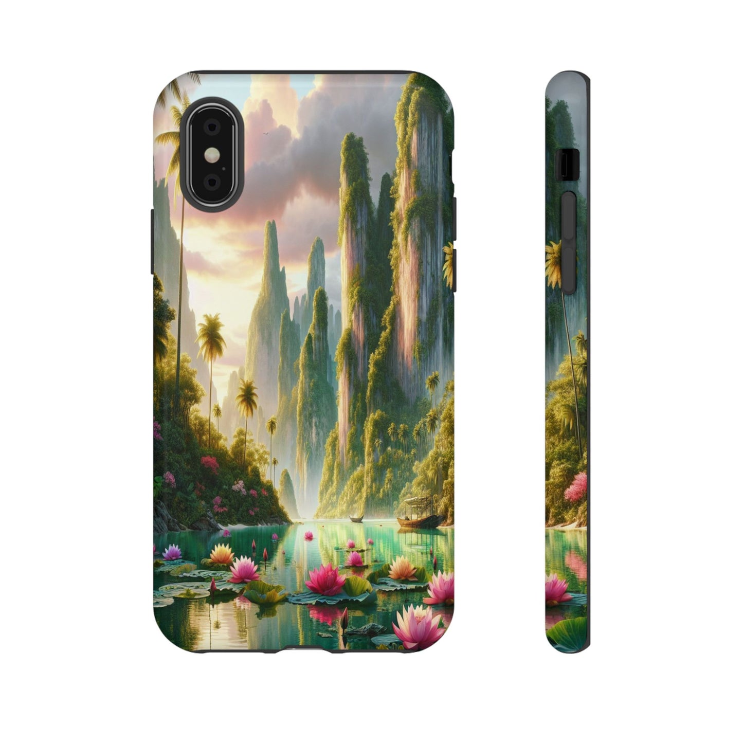 Custom Protective Tropical Oasis Vista Iphone Case Compatible With Iphone 16 15 14 - Phone Cover