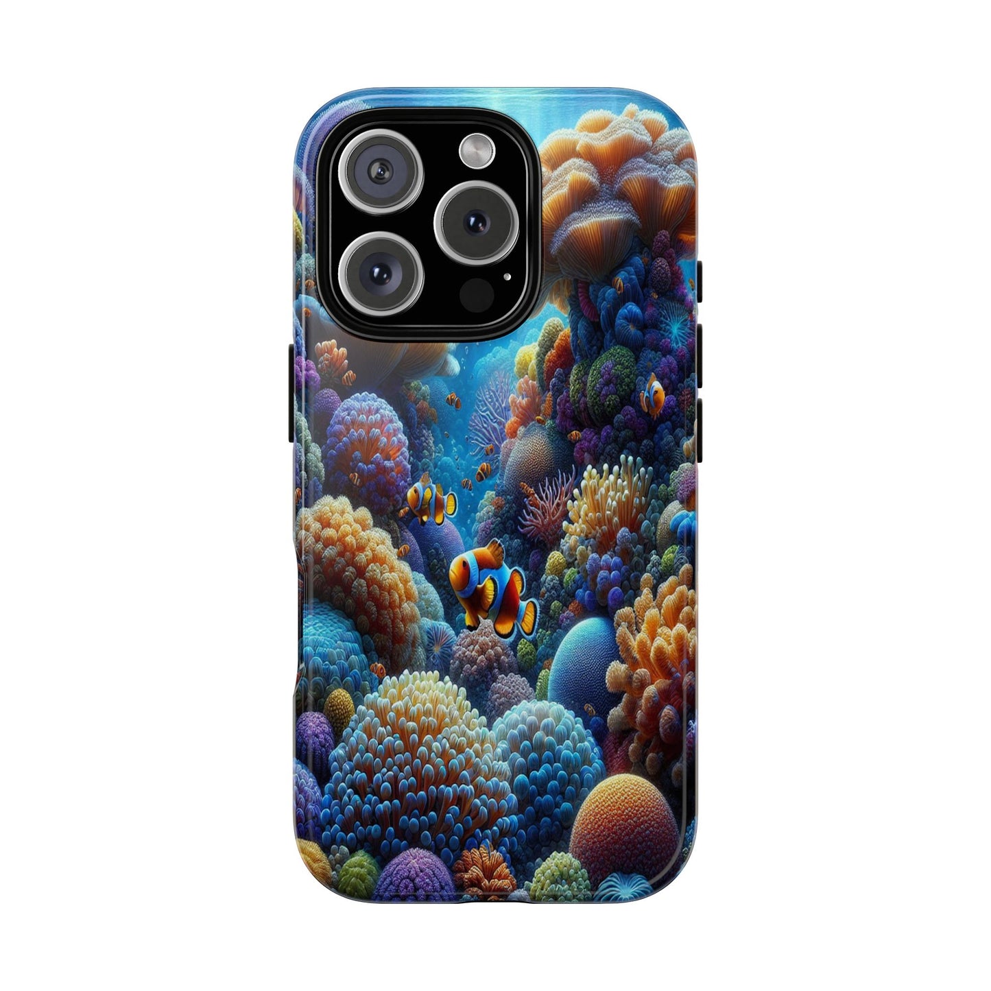 Custom ProtectiveUnderwater Paradise Alive with ColorIphone Case Compatible With Iphone 16 15 14 - Phone Cover