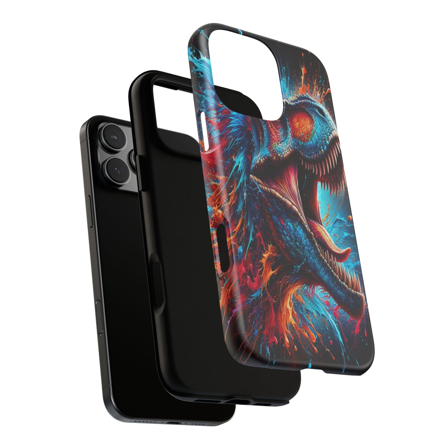 Colorburst Dinosaur Roar - Phone Case