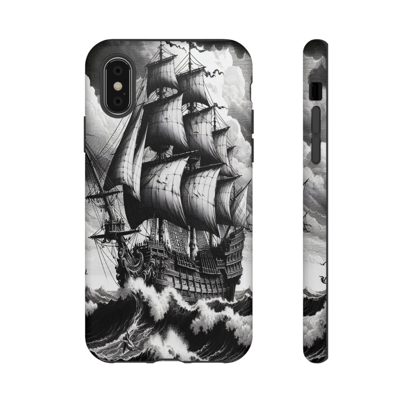Custom ProtectiveSailing Through the TempestIphone Case Compatible With Iphone 16 15 14 - Phone Cover