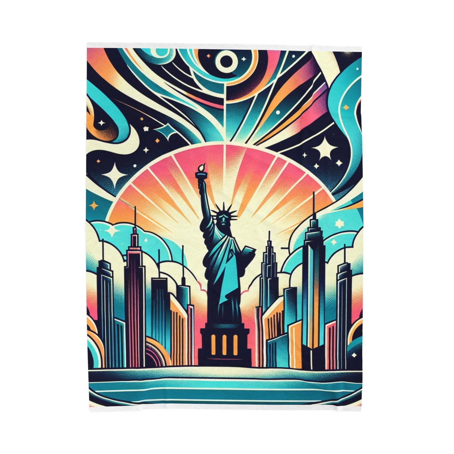 Liberty Amidst the Stars- Plush Blanket