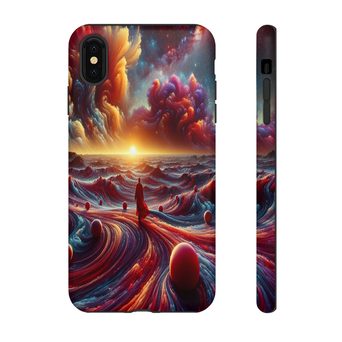 Journey Through Celestial Waves - Phone Case