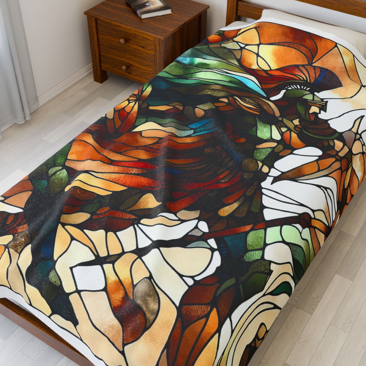 Warriors in Stained Glass - Plush Blanket