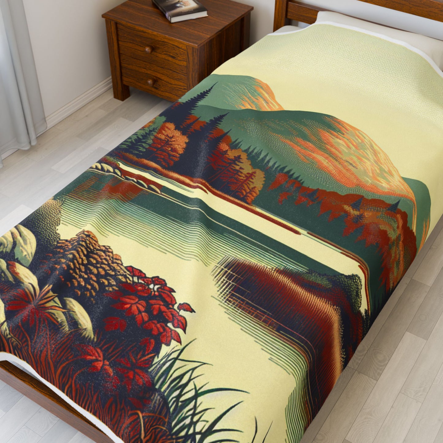 Rustic Highland Repose- Plush Blanket