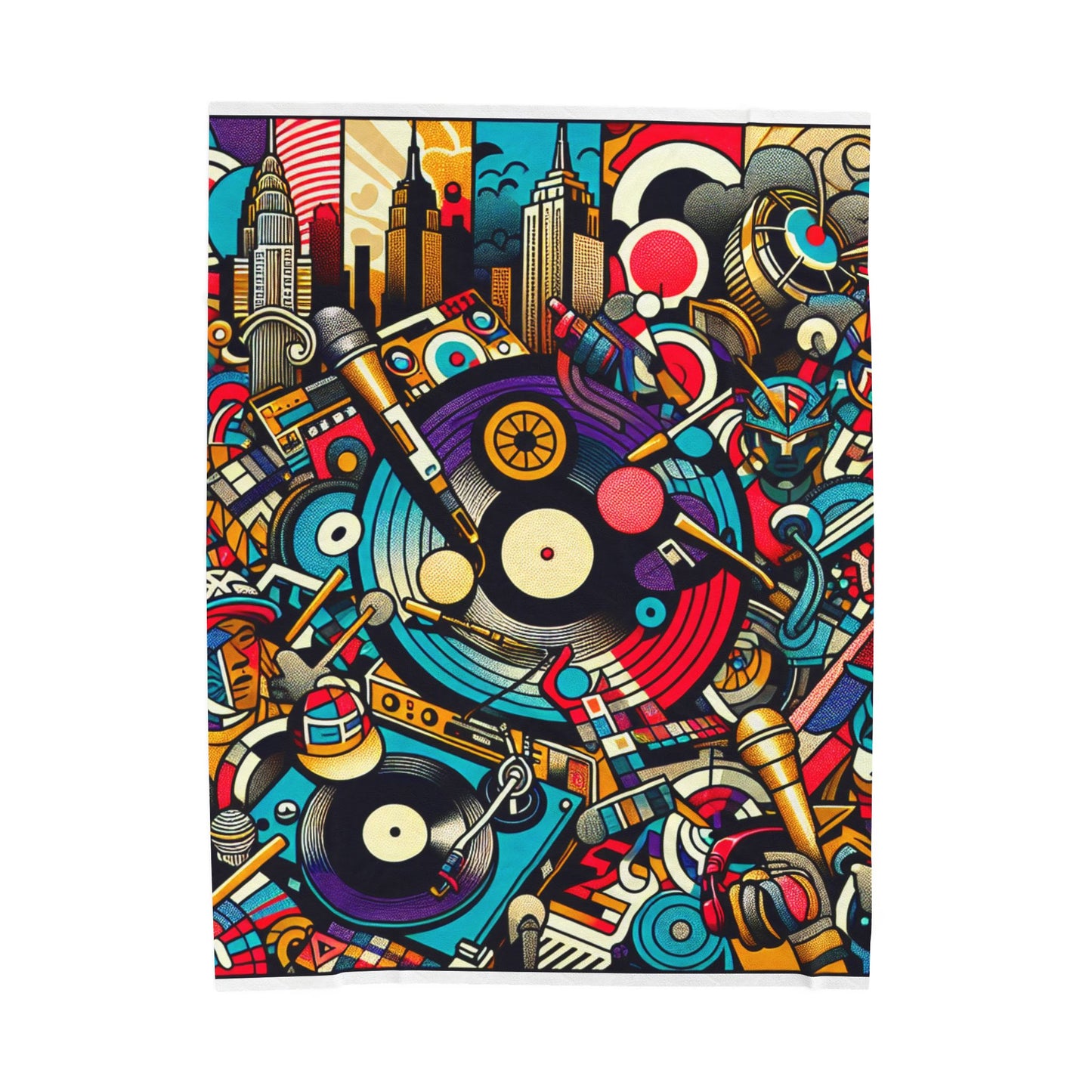 Rhythmic Fusion - Plush Blanket
