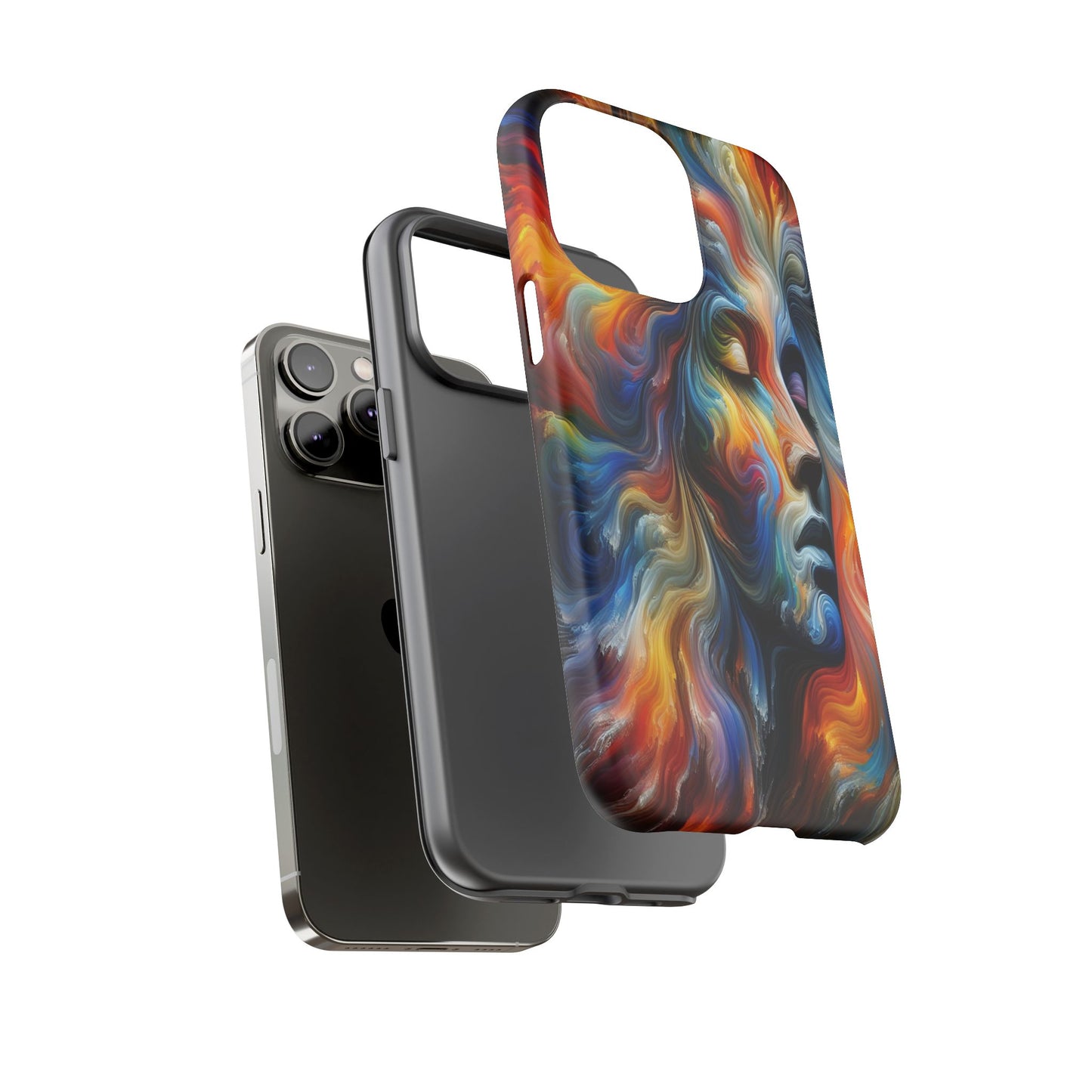 Custom Protective Whirlwind of Colors Iphone Case Compatible With Iphone 16 15 14 - Phone Cover
